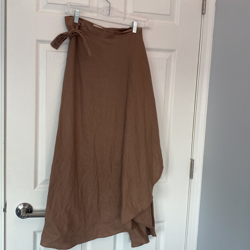 Wrap Linen Skirt
